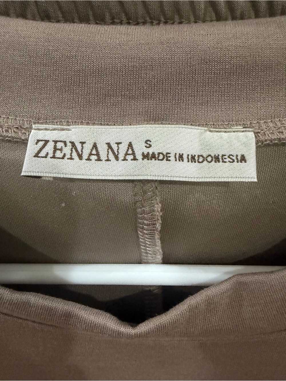 NWOT Zenana Outfitters MOCHA Wide-Leg Scuba Lounge Set sz S - Picture 4 of 7